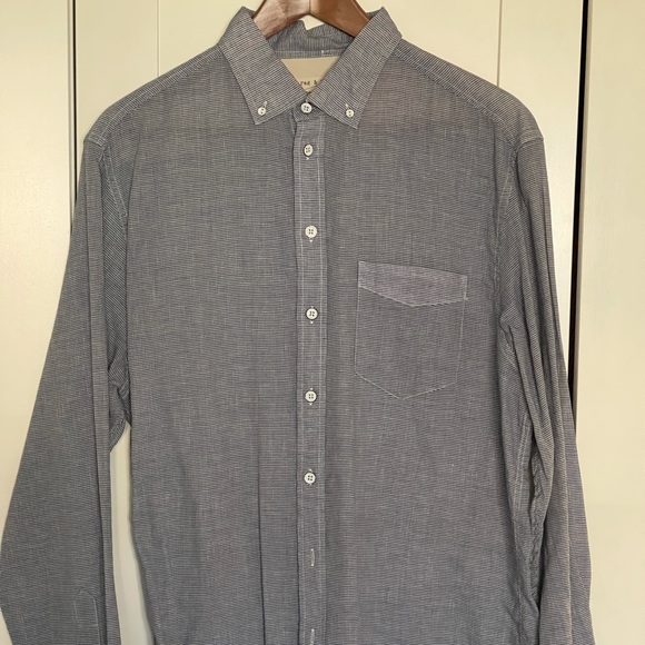 Rag & Bone Mens Button Down Long Sleeve Shirt with Button Down Collar sz L mens - Picture 1 of 3
